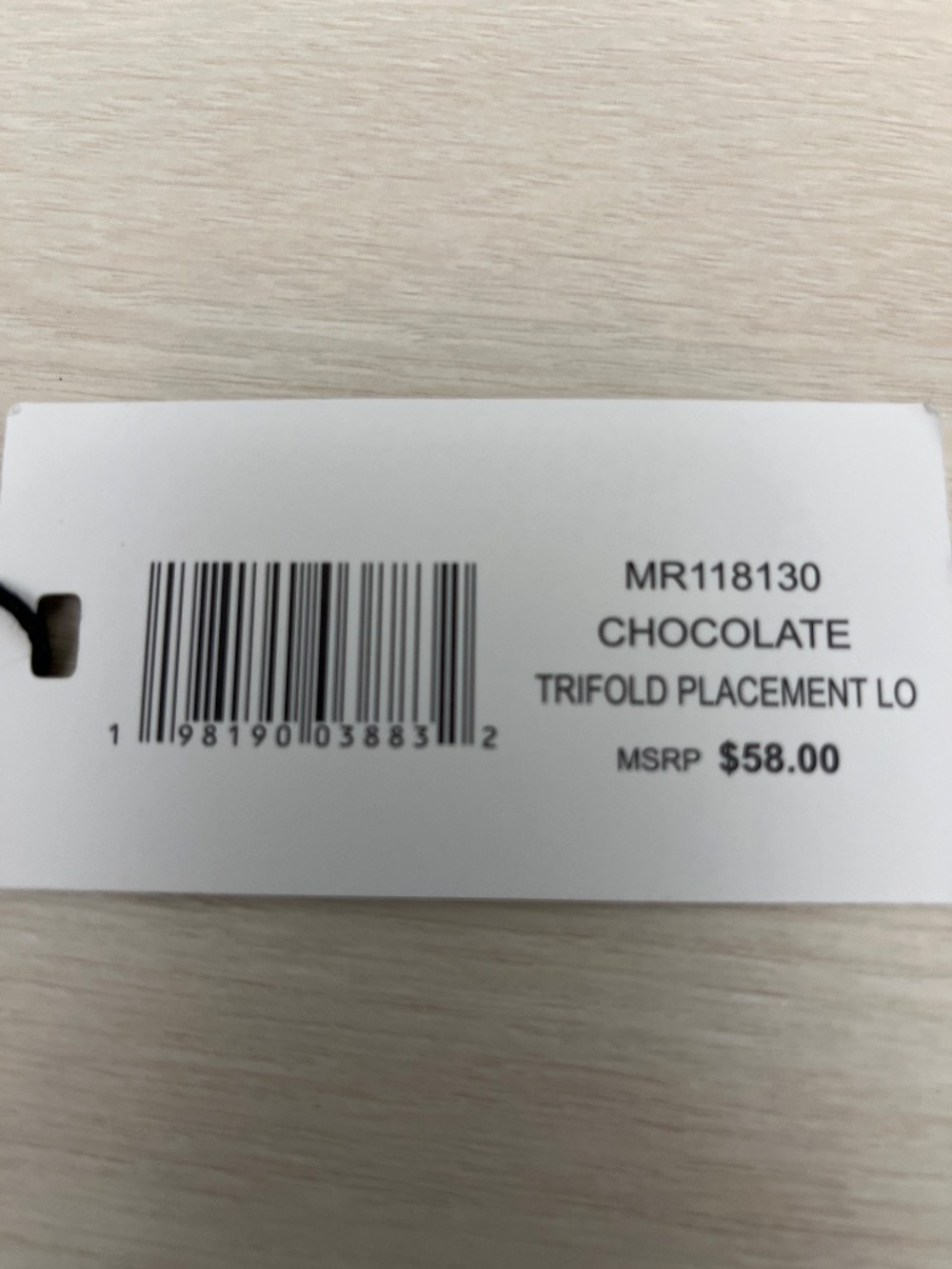 New Steve Madden Chocolate Trifold Wristlet - Picture 2 of 9